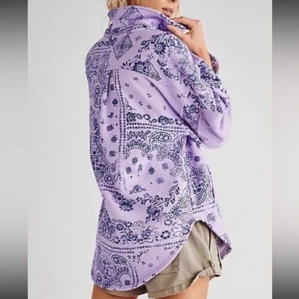 Free People West Coast Printed Ruby Jacket - Picture 2 of 4